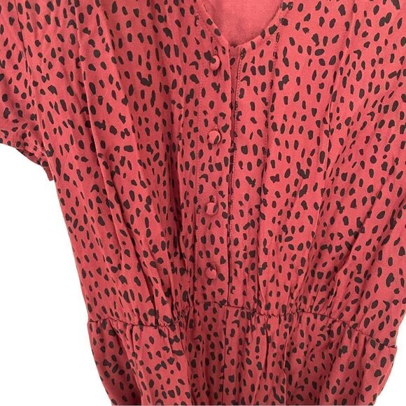 Rails Jet Animal Printed V-Neck Jumpsuit in Rust - Picture 5 of 8